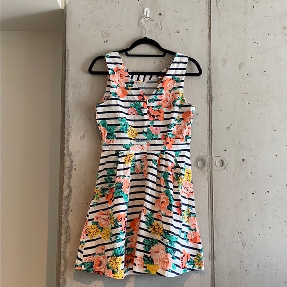 Rue21 | Dresses | Rue 2 Floral And Stripe Sleeveless Dress Size M ...